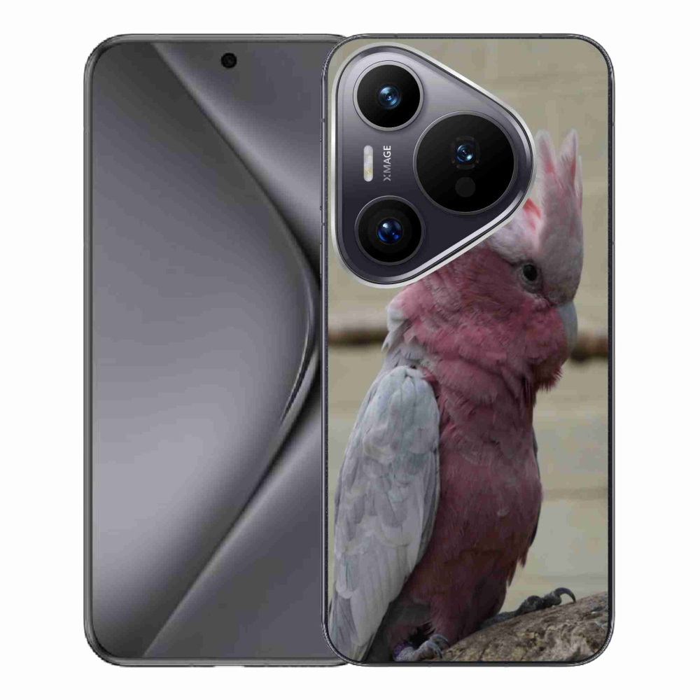 Gélový kryt mmCase na Huawei Pura 70 Pro - papagáj kakadu ružový