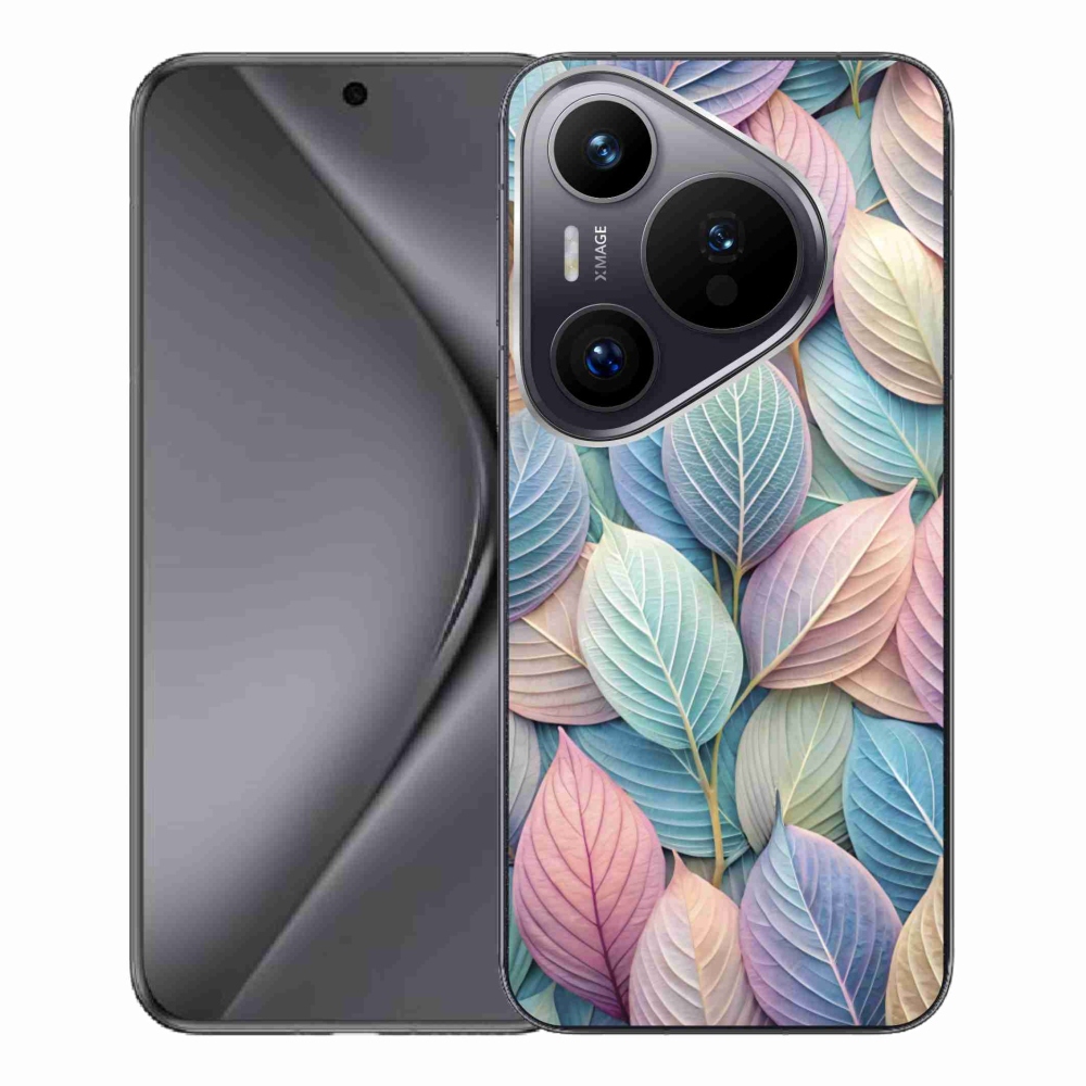 Gélový kryt mmCase na Huawei Pura 70 Pro - pastelové listy