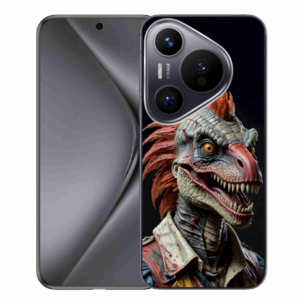 Gélový kryt mmCase na Huawei Pura 70 Pro - punk dinosaurus