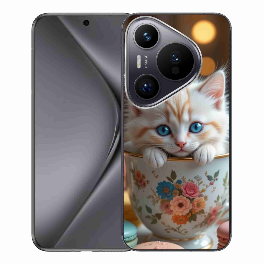 Gélový kryt mmCase na Huawei Pura 70 Pro - roztomilé mačiatko 6