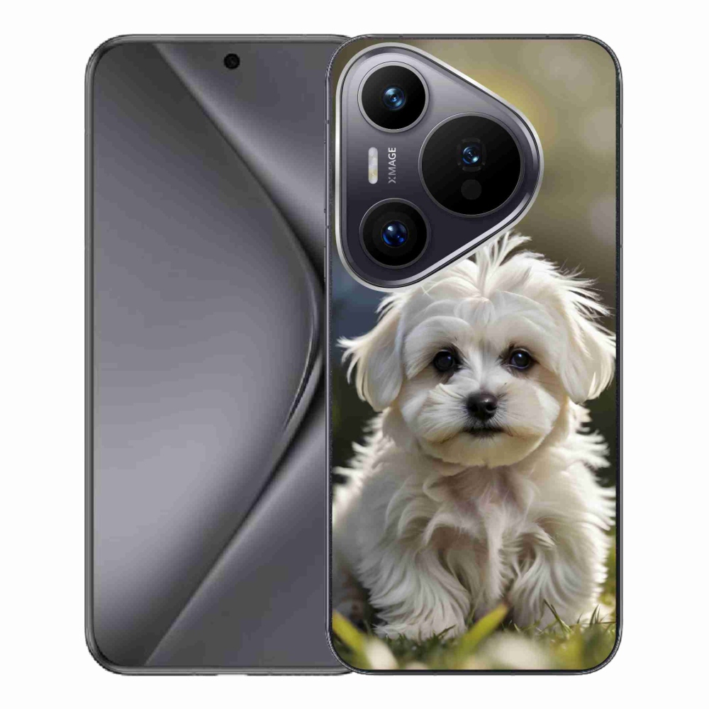 Gélový kryt mmCase na Huawei Pura 70 Pro - roztomilý maltézsky psík
