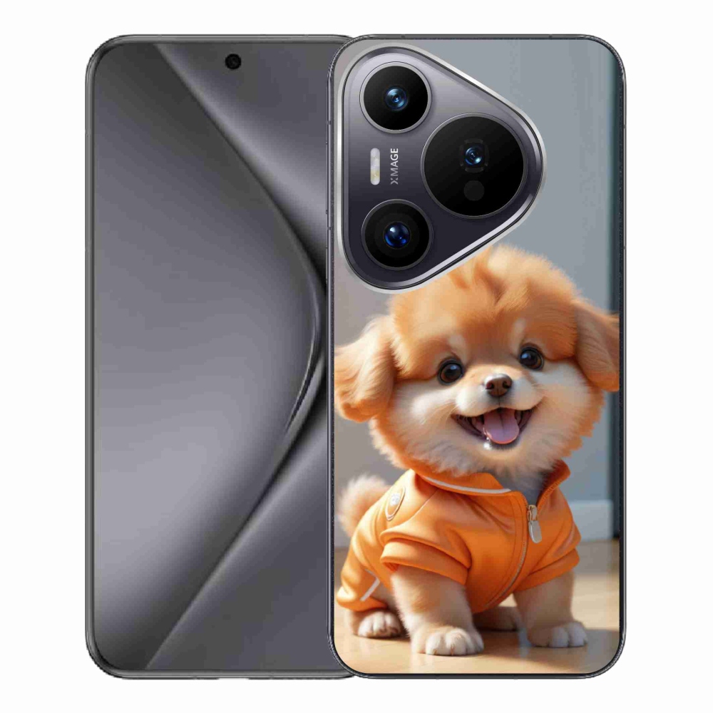 Gélový kryt mmCase na Huawei Pura 70 Pro - roztomilý pomeranian v mikine