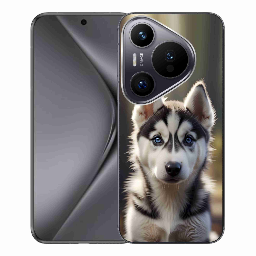 Gélový kryt mmCase na Huawei Pura 70 Pro - roztomilý sibírsky husky