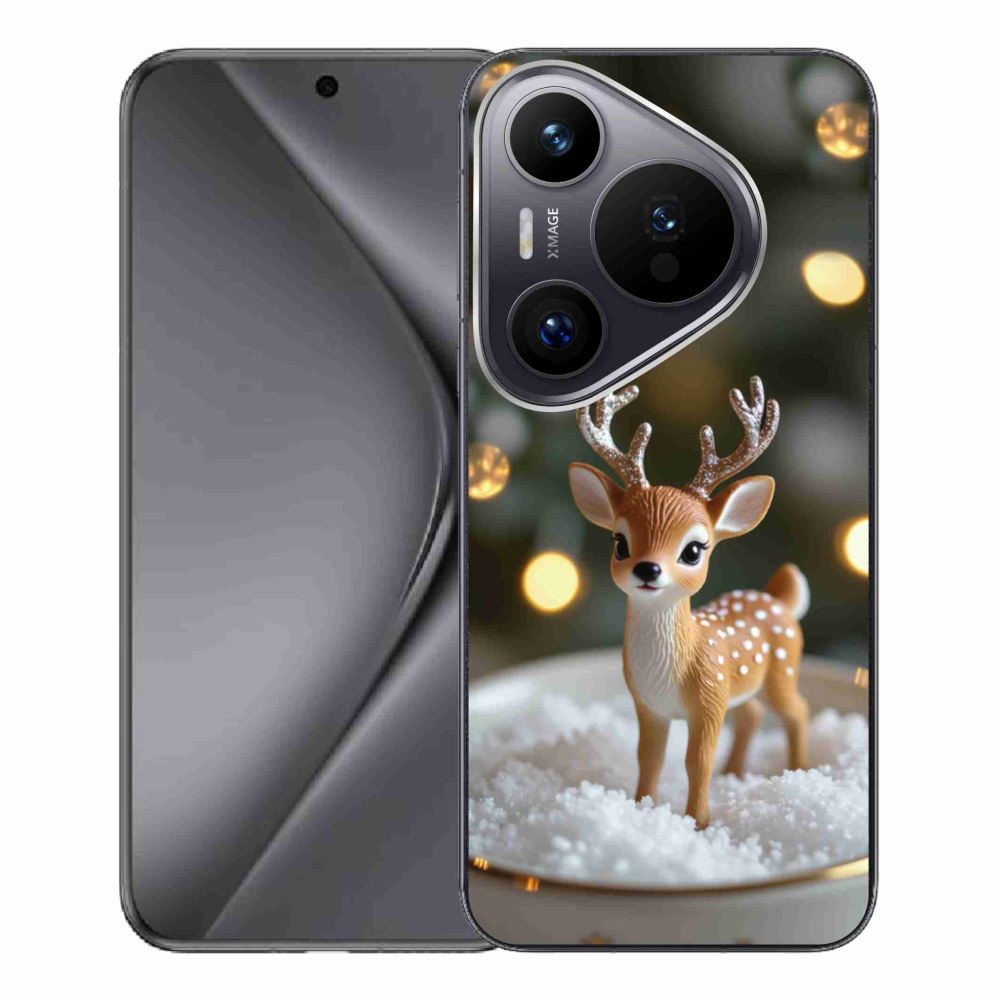 Gélový kryt mmCase na Huawei Pura 70 Pro - roztomilý vianočný jeleň