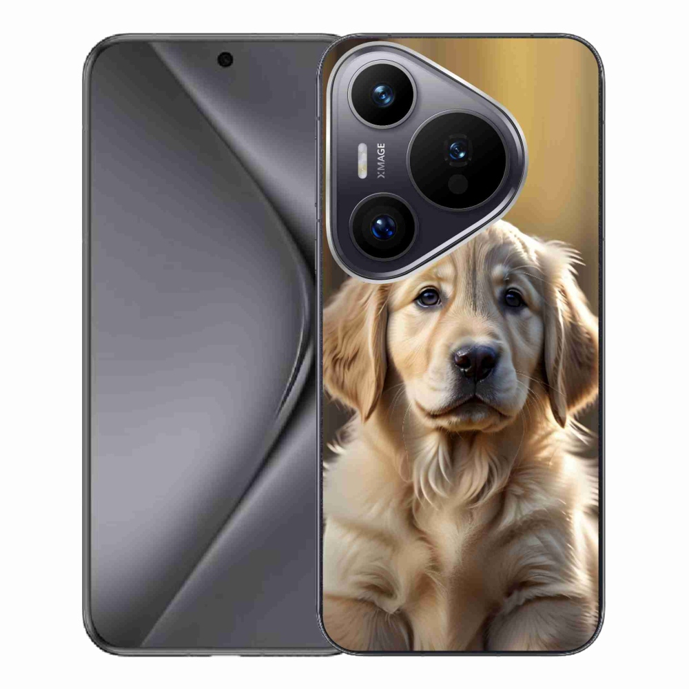 Gélový kryt mmCase na Huawei Pura 70 Pro - roztomilý zlatý retriever