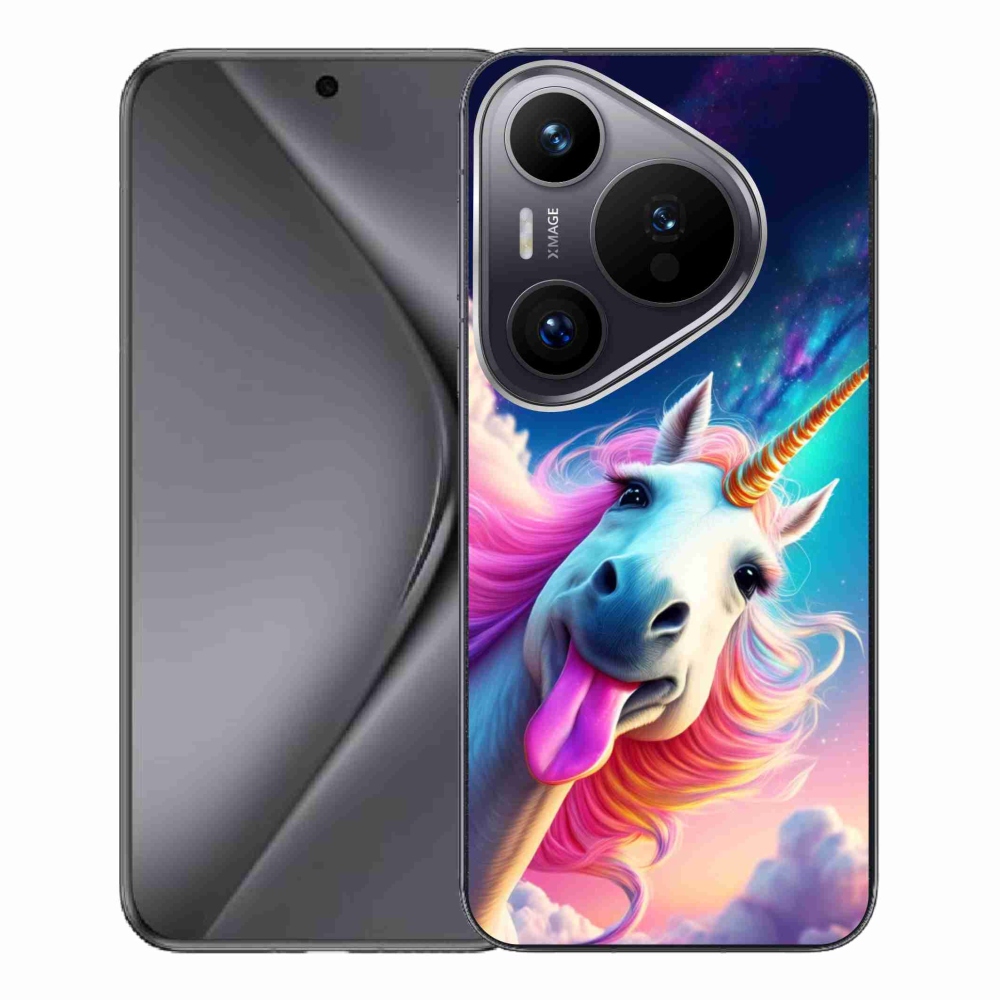Gélový kryt mmCase na Huawei Pura 70 Pro - šialený jednorožec