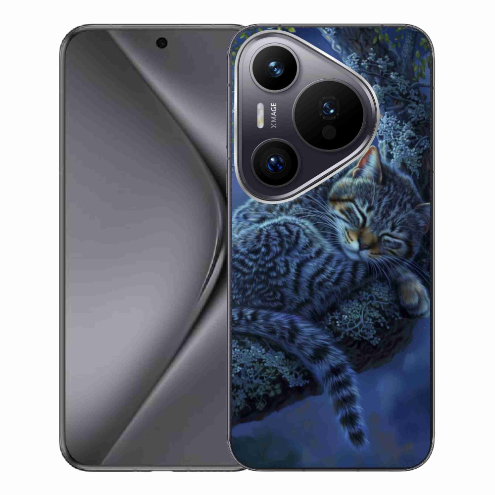 Gélový kryt mmCase na Huawei Pura 70 Pro - spiaca mačka