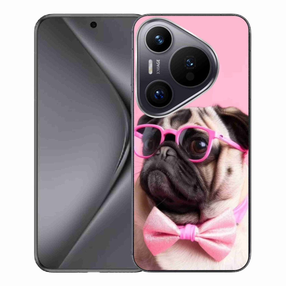 Gélový kryt mmCase na Huawei Pura 70 Pro - štýlový mops