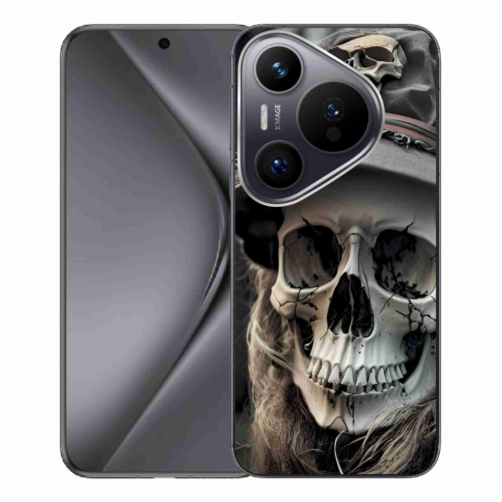 Gélový kryt mmCase na Huawei Pura 70 Pro - temná lebka