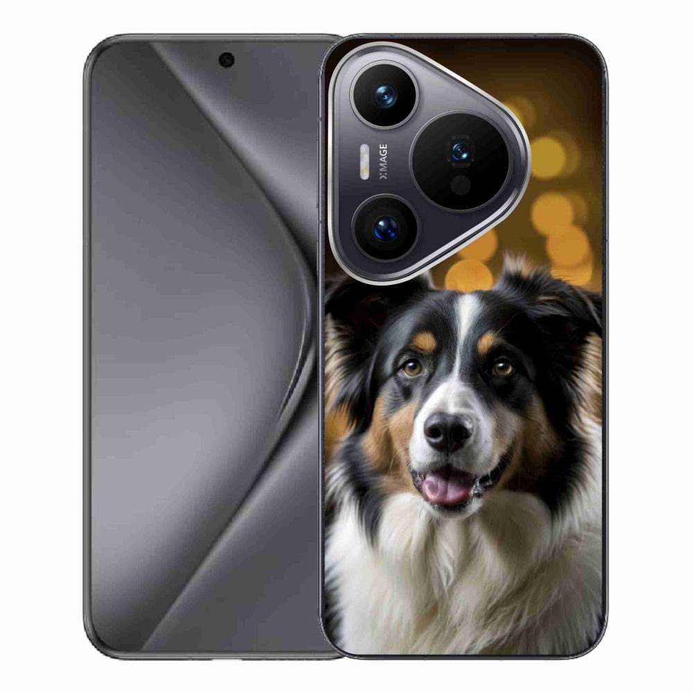 Gélový kryt mmCase na Huawei Pura 70 Pro - usmievavý austrálsky ovčiak