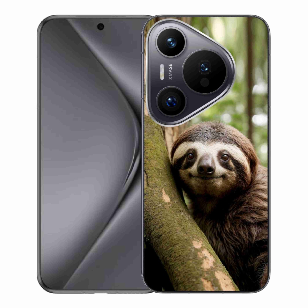 Gélový kryt mmCase na Huawei Pura 70 Pro - usmievavý leňochod