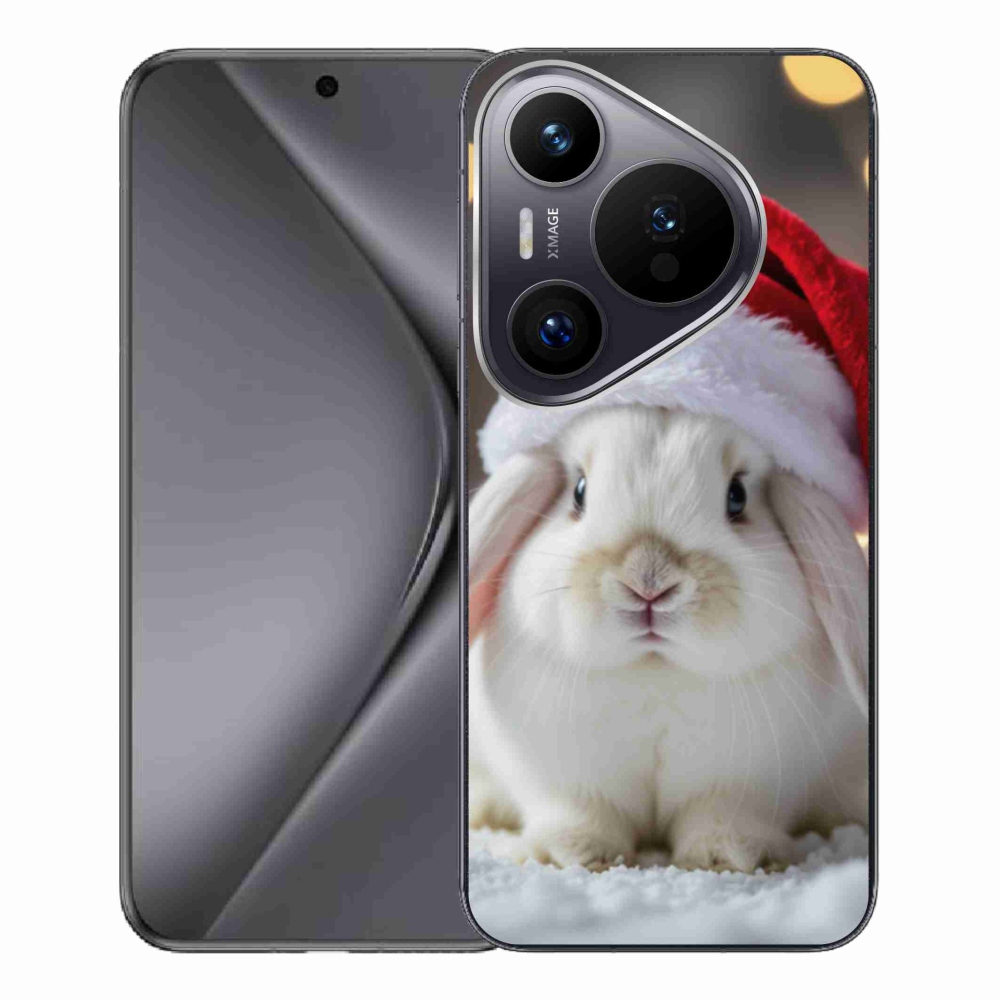 Gélový kryt mmCase na Huawei Pura 70 Pro - vianočný králik