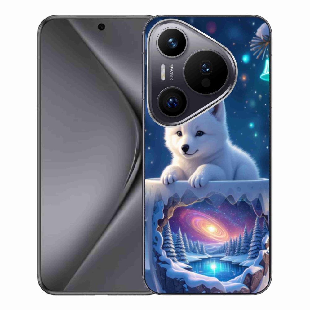 Gélový kryt mmCase na Huawei Pura 70 Pro - vianočné šteňa