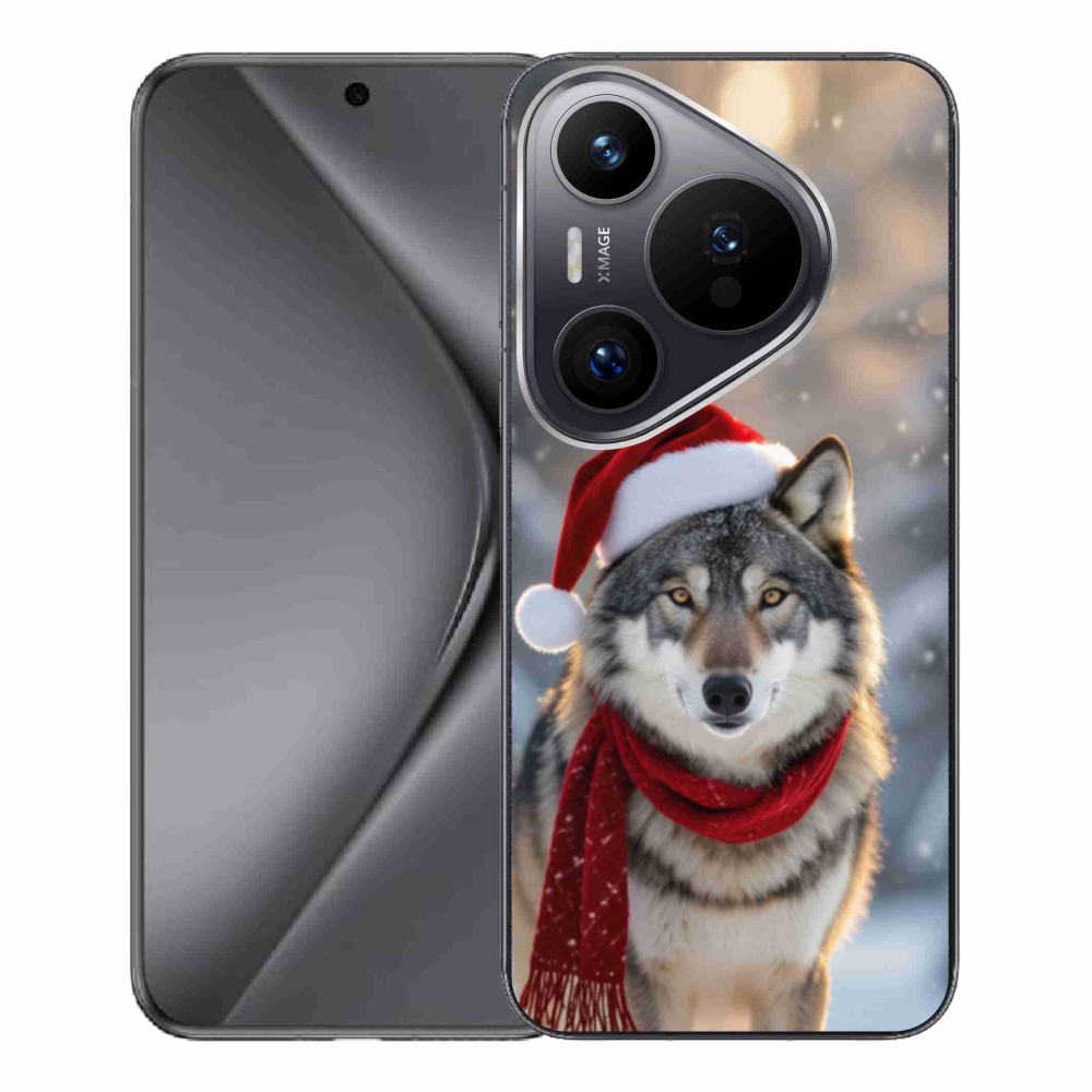 Gélový kryt mmCase na Huawei Pura 70 Pro - vianočný vlk