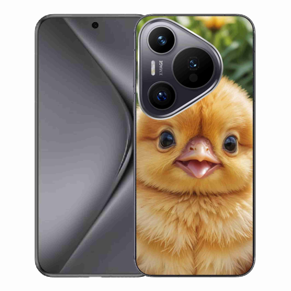 Gélový kryt mmCase na Huawei Pura 70 Pro - veselé kuriatko
