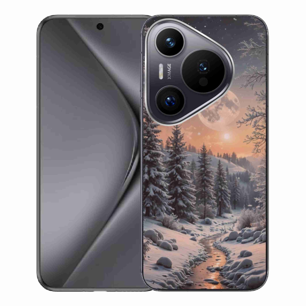 Gélový kryt mmCase na Huawei Pura 70 Pro - zimná krajina 2