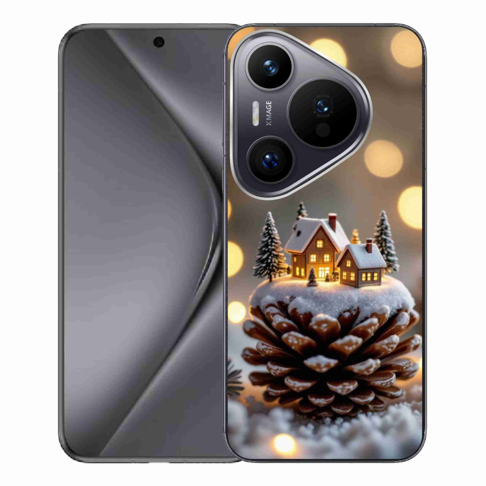 Gélový kryt mmCase na Huawei Pura 70 Pro - zimná dedinka
