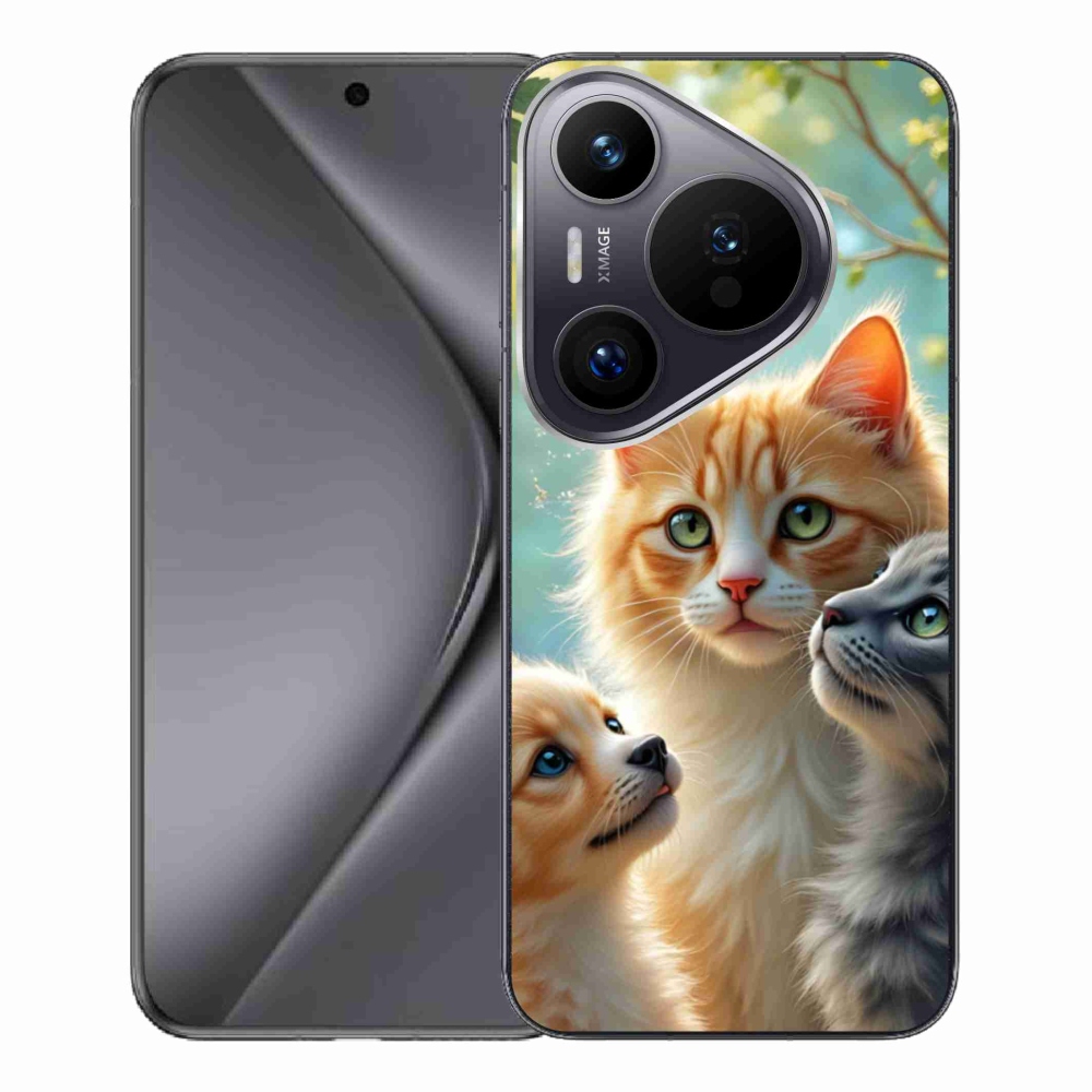 Gélový kryt mmCase na Huawei Pura 70 Pro - zvieracie priateľstvo 2