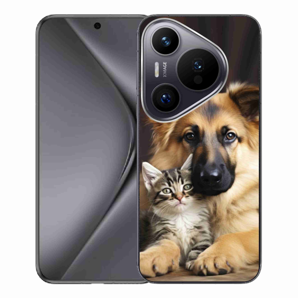 Gélový kryt mmCase na Huawei Pura 70 Pro - zvieracie priateľstvo