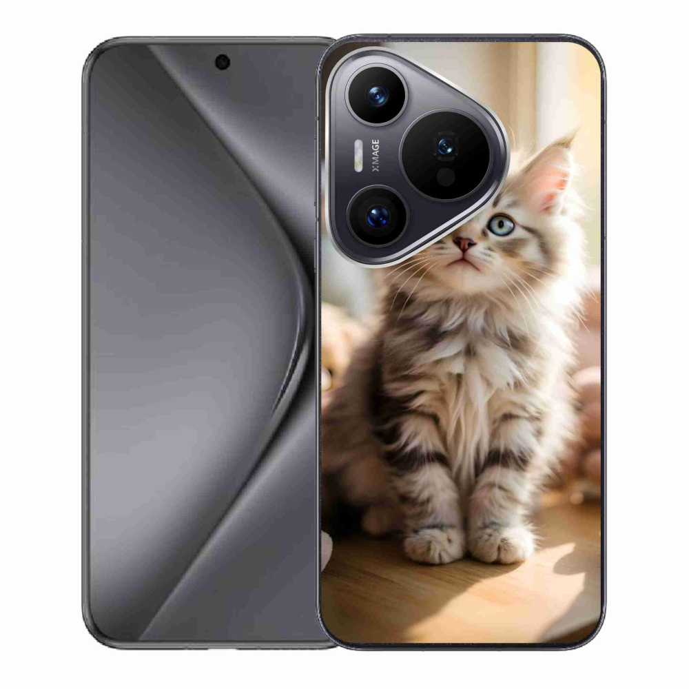Gélový kryt mmCase na Huawei Pura 70 - roztomilé mačiatko 10