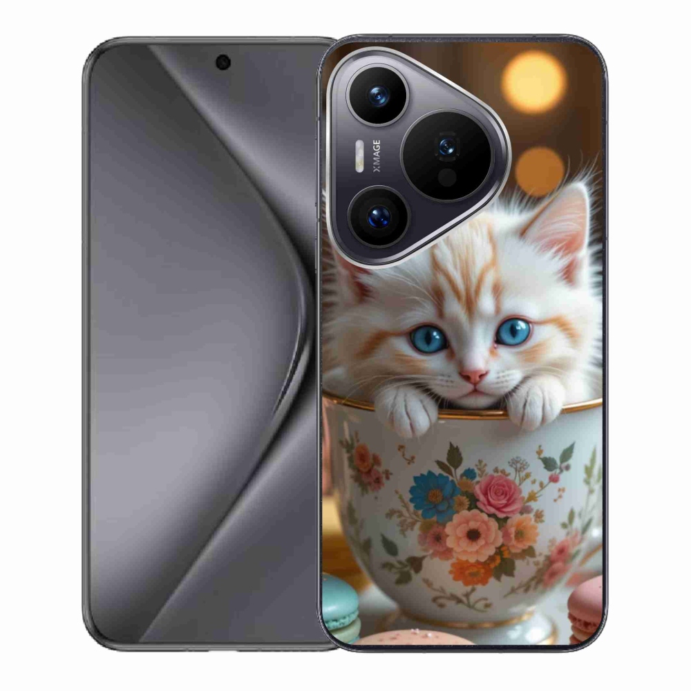 Gélový kryt mmCase na Huawei Pura 70 - roztomilé mačiatko 6
