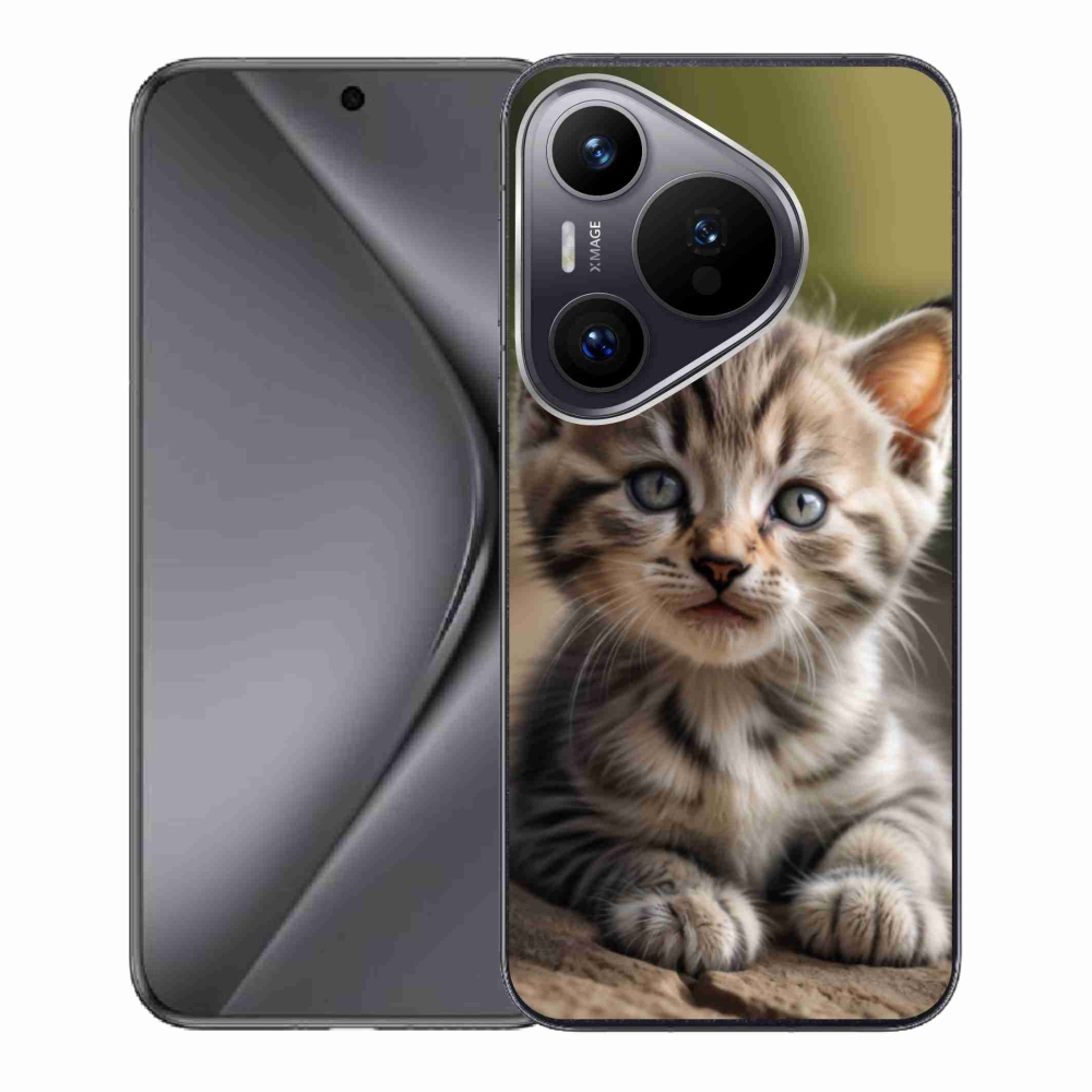 Gélový kryt mmCase na Huawei Pura 70 - roztomilé mačiatko 9