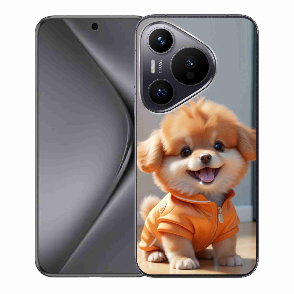 Gélový kryt mmCase na Huawei Pura 70 - roztomilý pomeranian v mikine