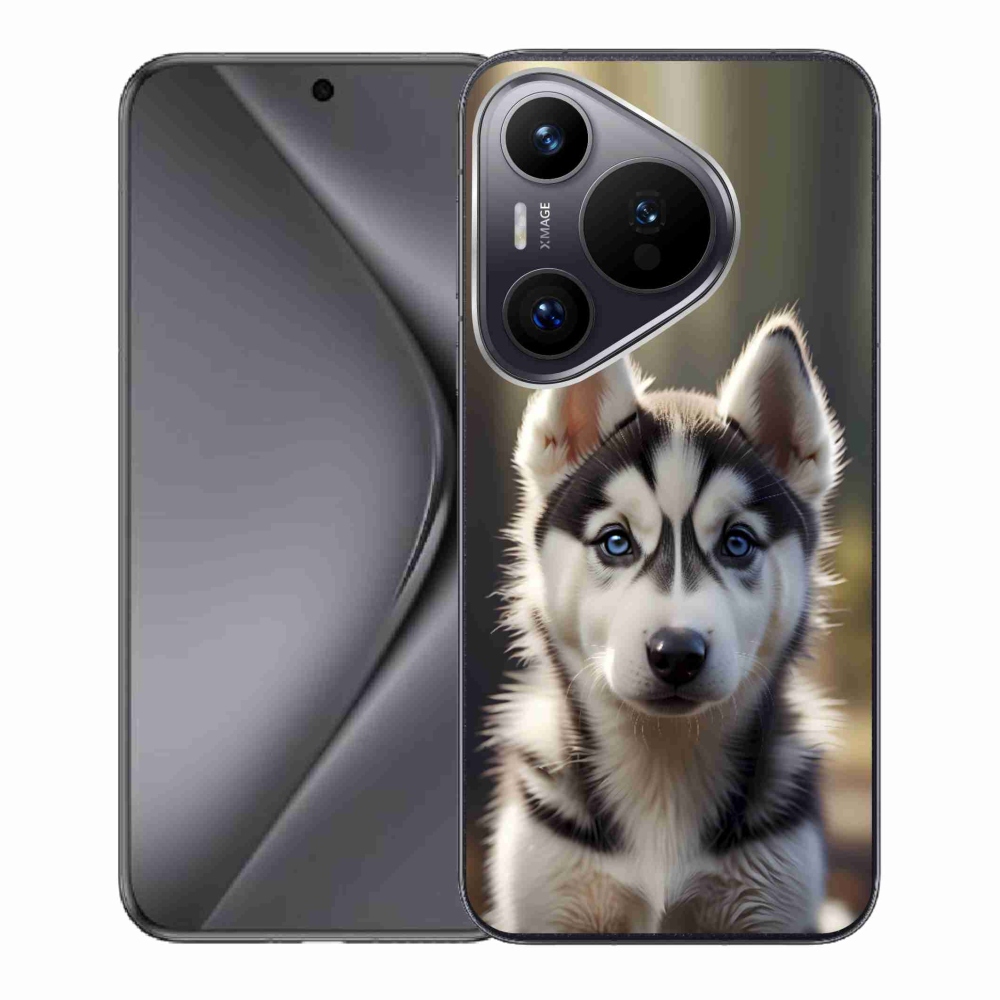 Gélový kryt mmCase na Huawei Pura 70 - roztomilý sibírsky husky