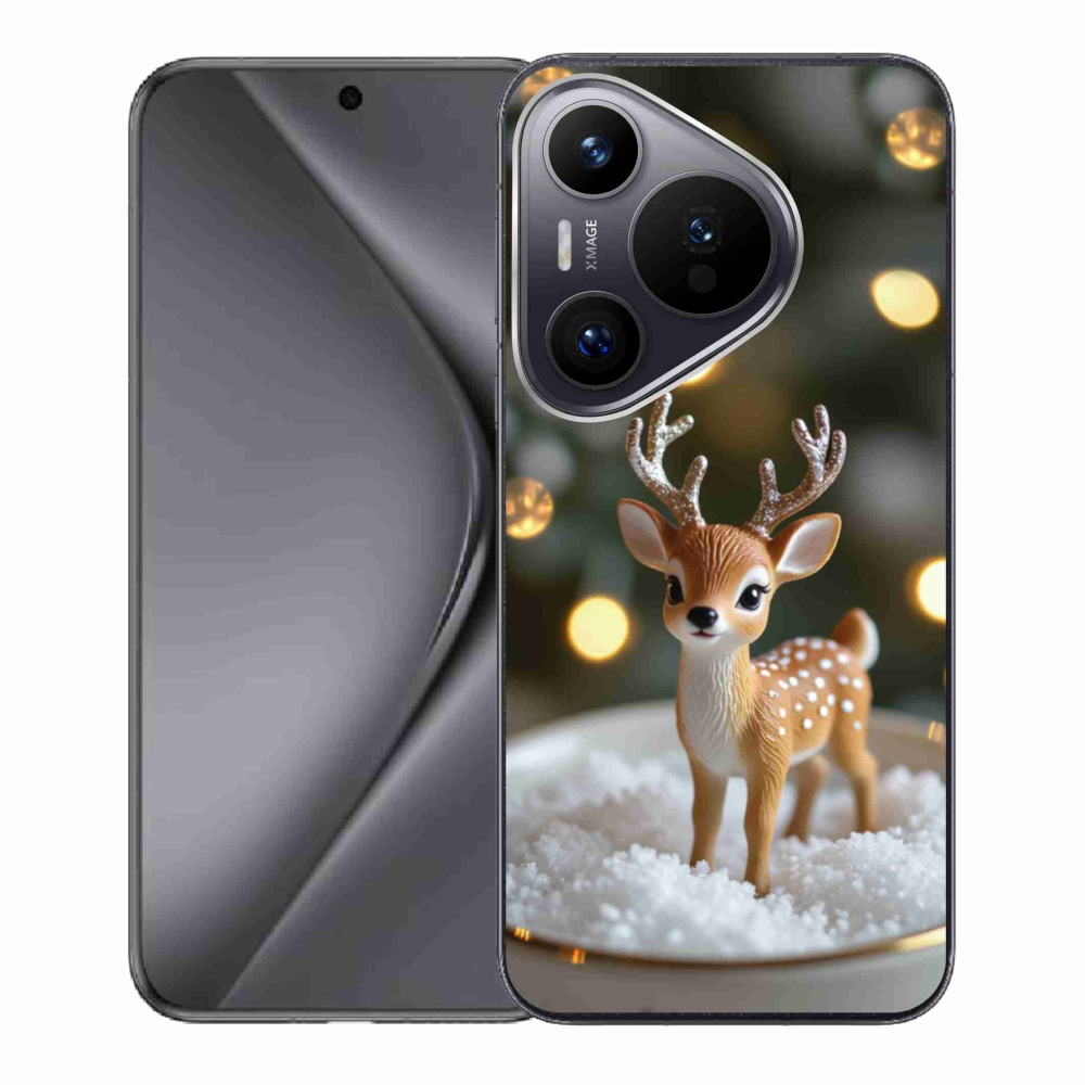 Gélový kryt mmCase na Huawei Pura 70 - roztomilý vianočný jeleň