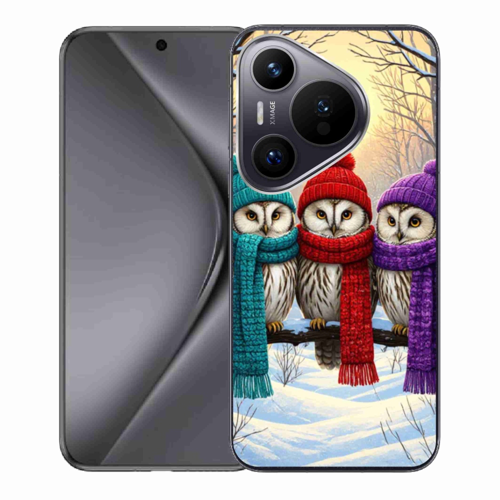 Gélový kryt mmCase na Huawei Pura 70 - soví priatelia