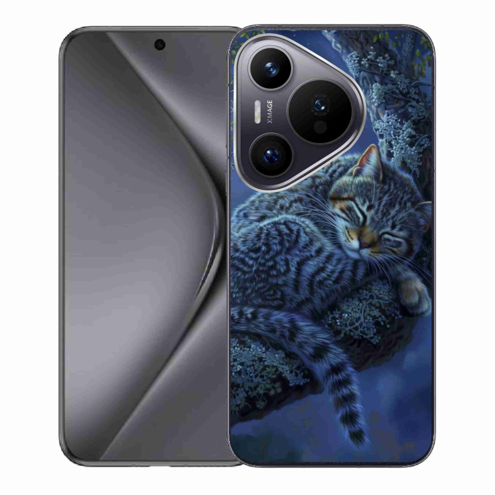 Gélový kryt mmCase na Huawei Pura 70 - spiaca mačka