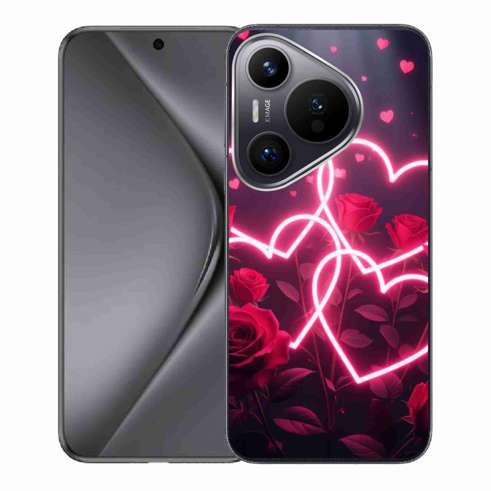 Gélový kryt mmCase na Huawei Pura 70 - srdce lásky