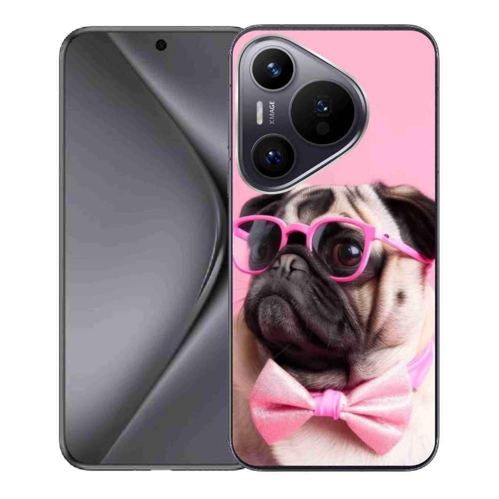 Gélový kryt mmCase na Huawei Pura 70 - štýlový mops