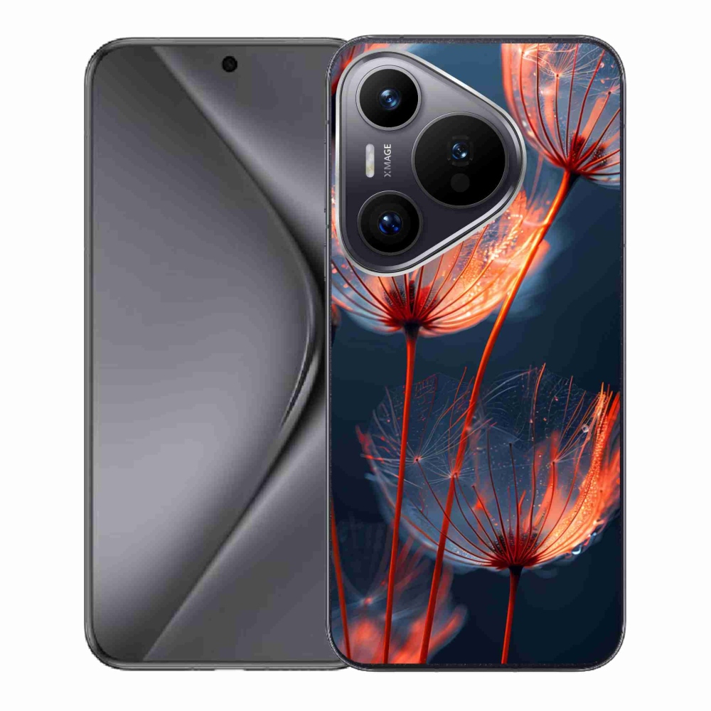 Gélový kryt mmCase na Huawei Pura 70 - svetielkujúce páperie