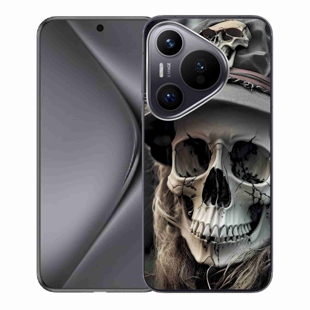 Gélový kryt mmCase na Huawei Pura 70 - temná lebka
