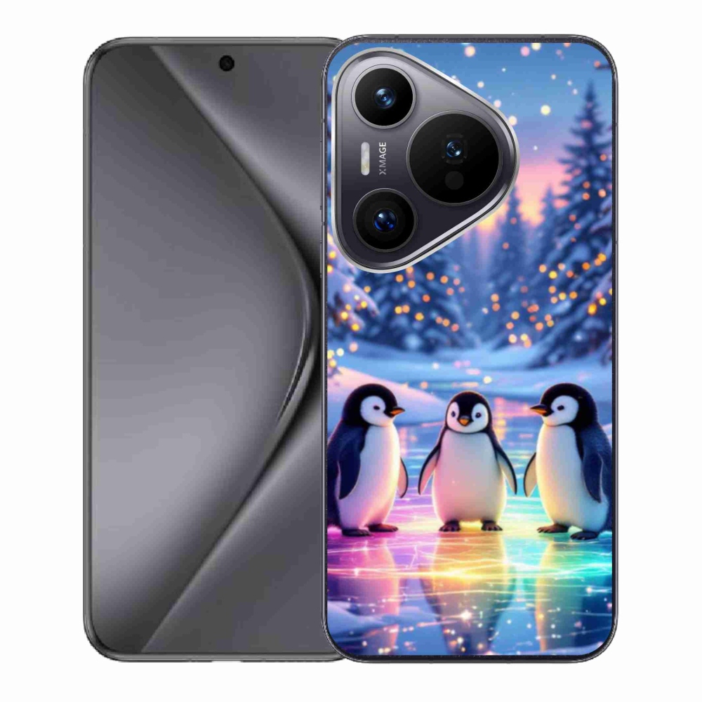 Gélový kryt mmCase na Huawei Pura 70 - tučniaky