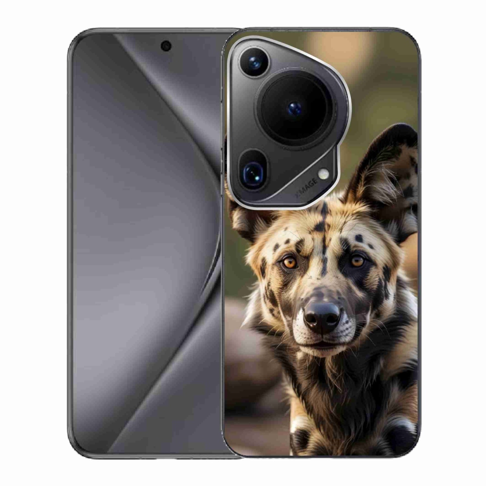 Gélový kryt mmCase na Huawei Pura 70 Ultra - africký divoký pes
