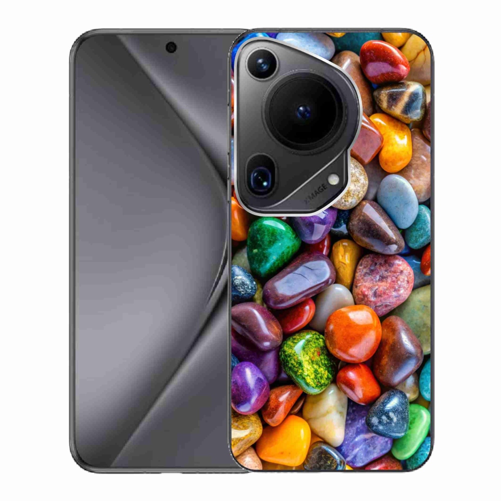 Gélový kryt mmCase na Huawei Pura 70 Ultra - farebné kamienky
