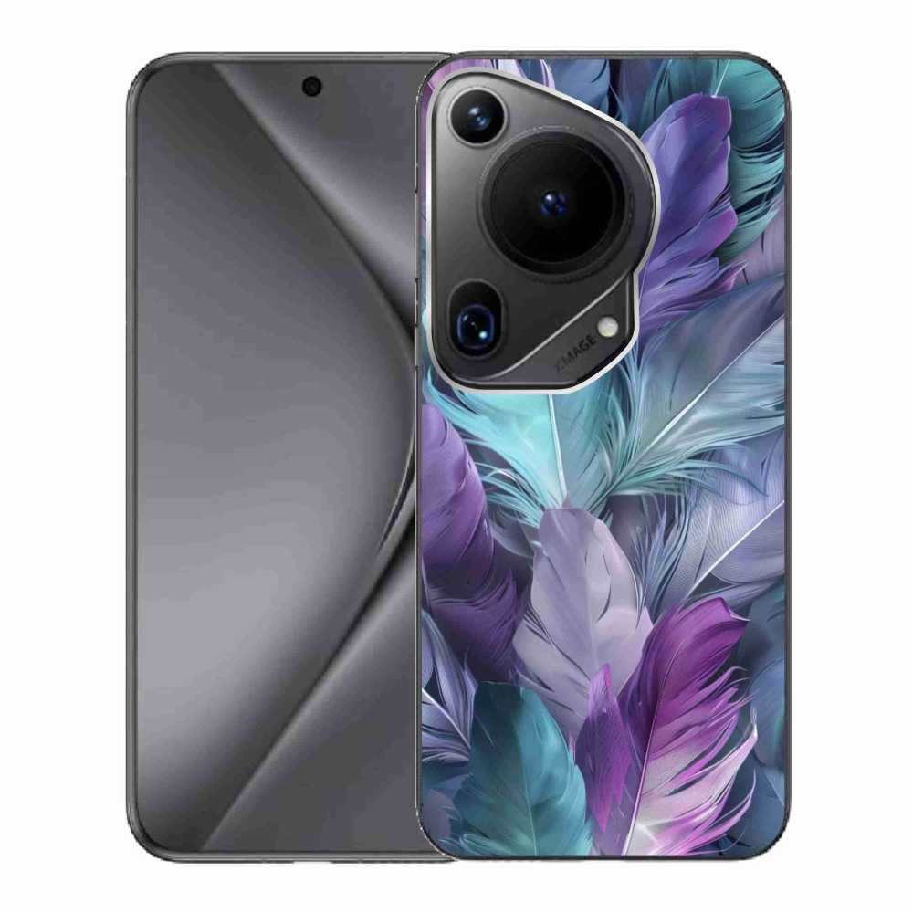 Gélový kryt mmCase na Huawei Pura 70 Ultra - farebné perie 2