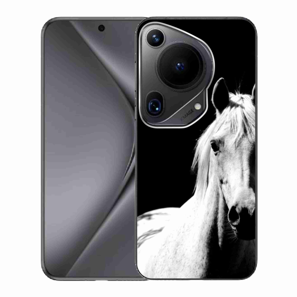Gélový kryt mmCase na Huawei Pura 70 Ultra - biely kôň 5