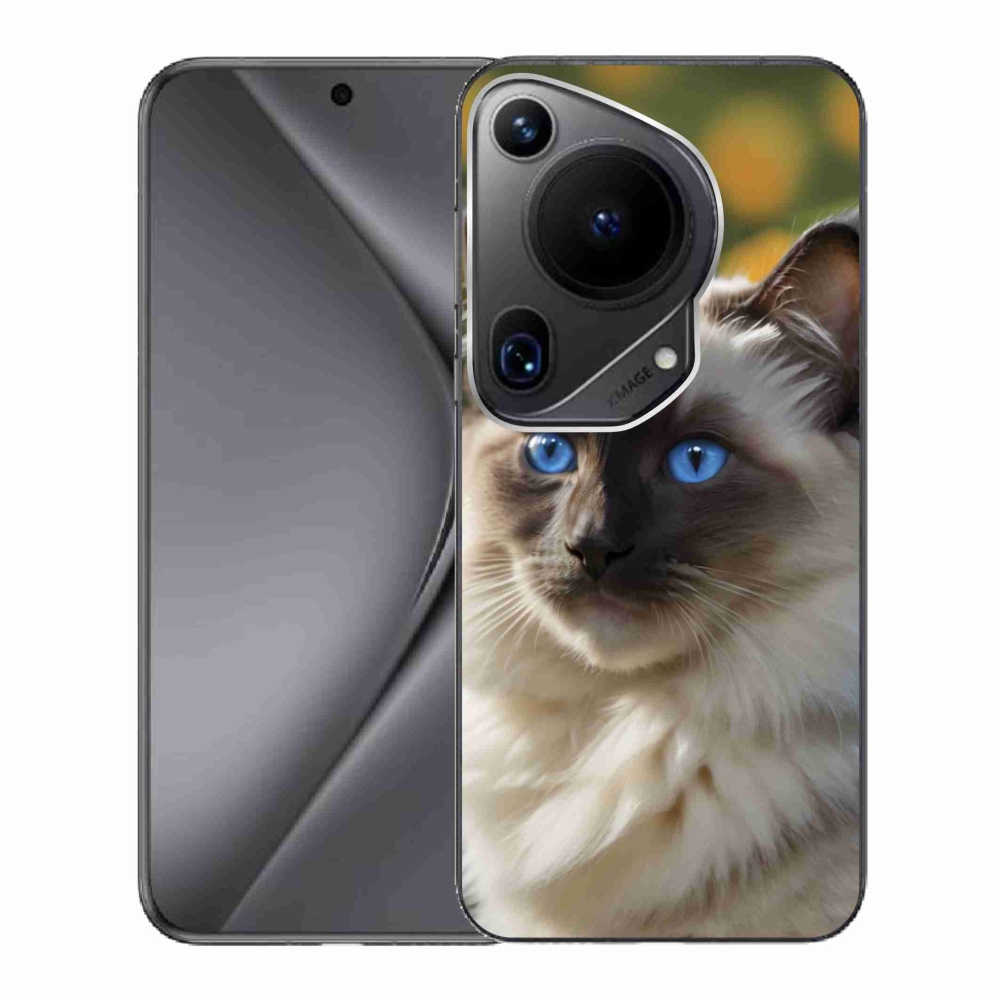Gélový kryt mmCase na Huawei Pura 70 Ultra - biely ragdoll