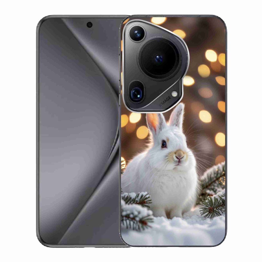 Gélový kryt mmCase na Huawei Pura 70 Ultra - biely zajac