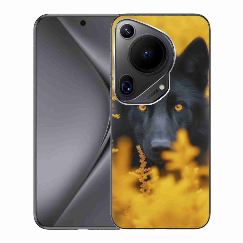 Gélový kryt mmCase na Huawei Pura 70 Ultra - čierny vlk 2