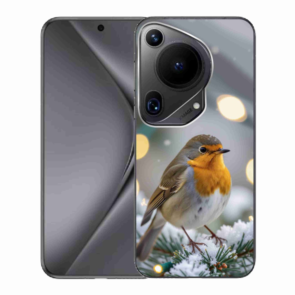 Gélový kryt mmCase na Huawei Pura 70 Ultra - červienka v zime