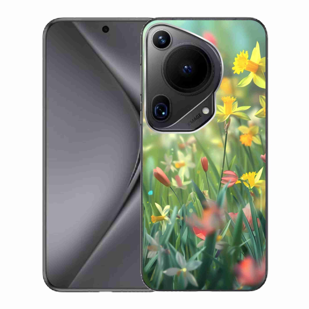 Gélový kryt mmCase na Huawei Pura 70 Ultra - jarné kvety