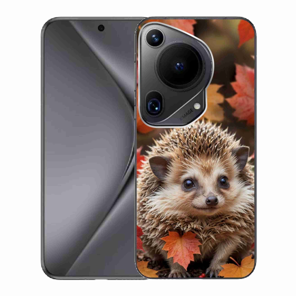 Gélový kryt mmCase na Huawei Pura 70 Ultra - ježko v lístia