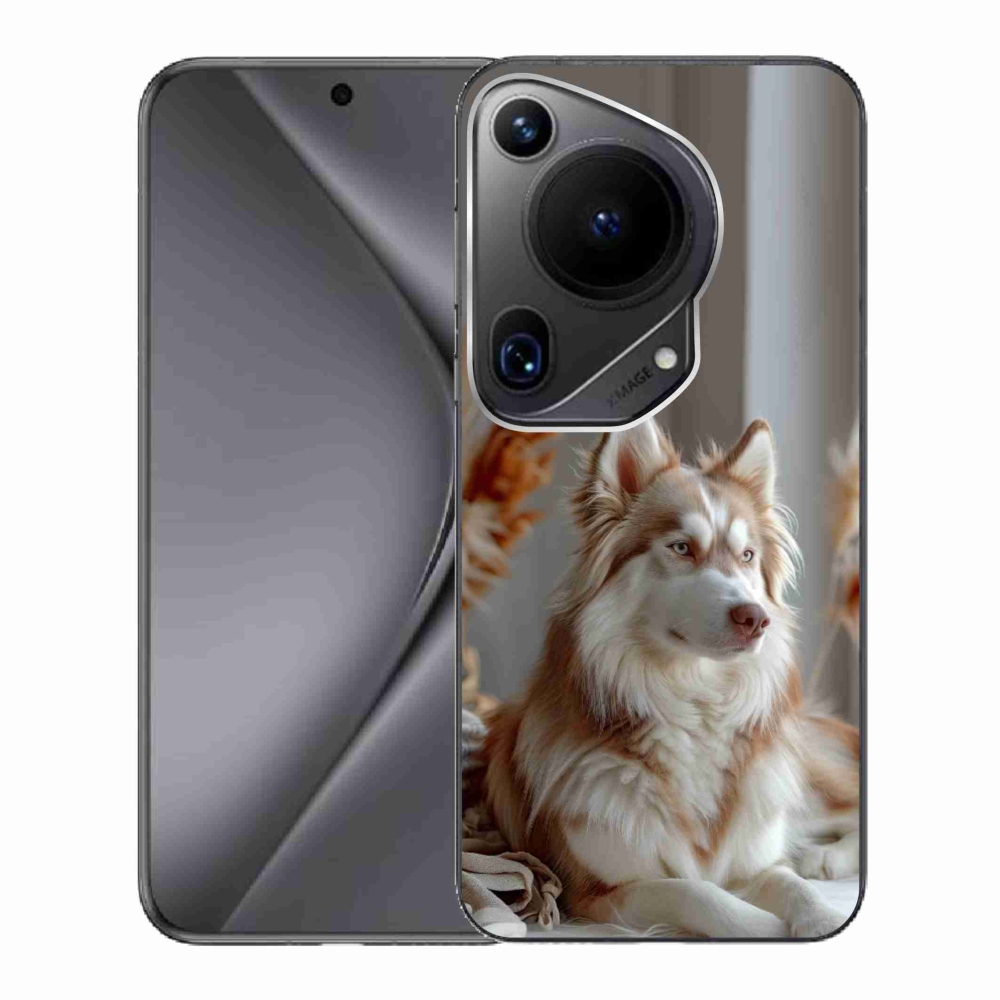Gélový kryt mmCase na Huawei Pura 70 Ultra - pokojný sibírsky husky