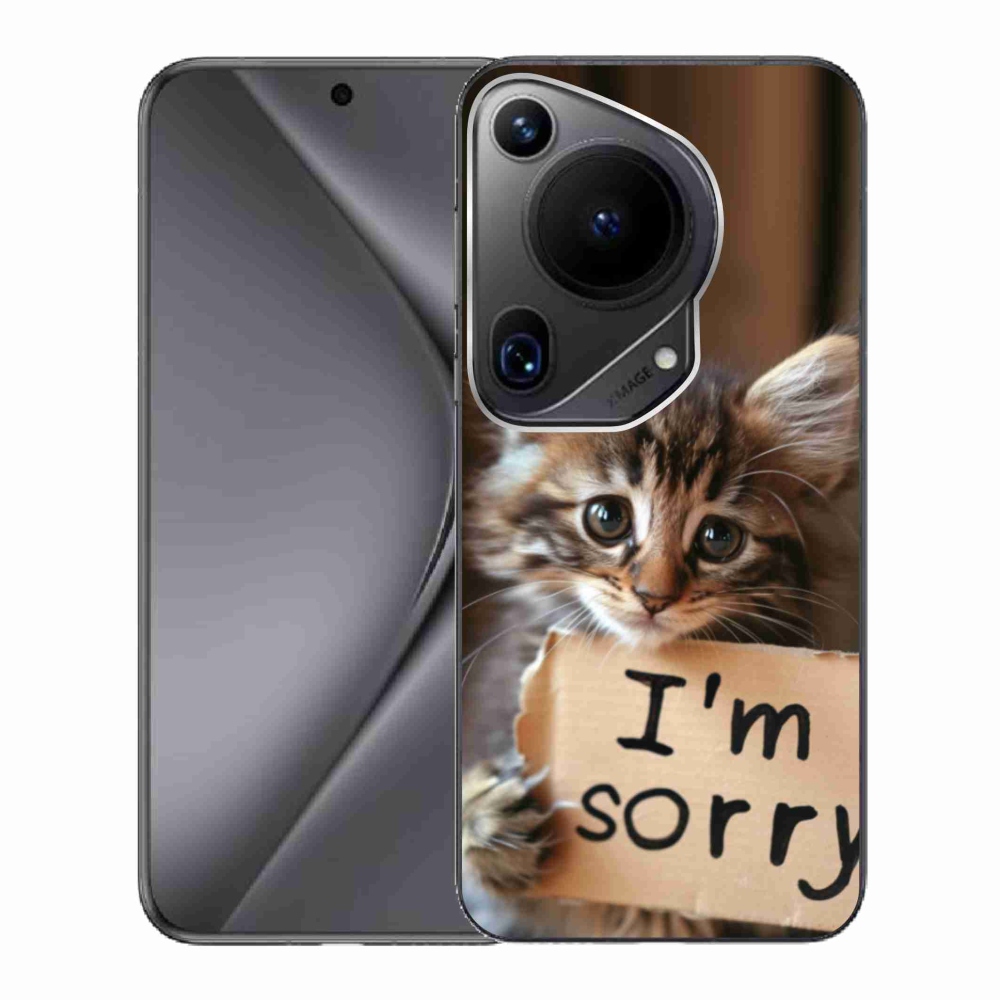 Gélový kryt mmCase na Huawei Pura 70 Ultra - mačacie ospravedlnenie