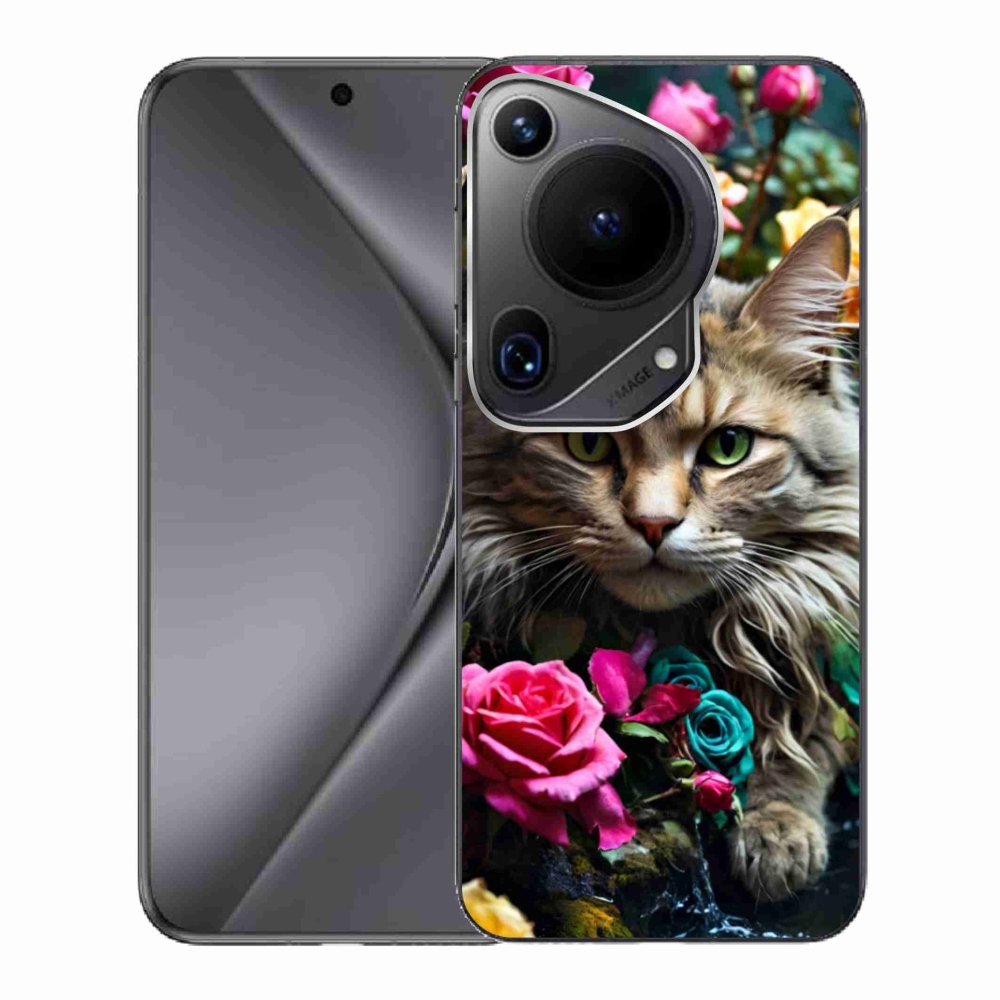 Gélový kryt mmCase na Huawei Pura 70 Ultra - mačacie pohľad 2