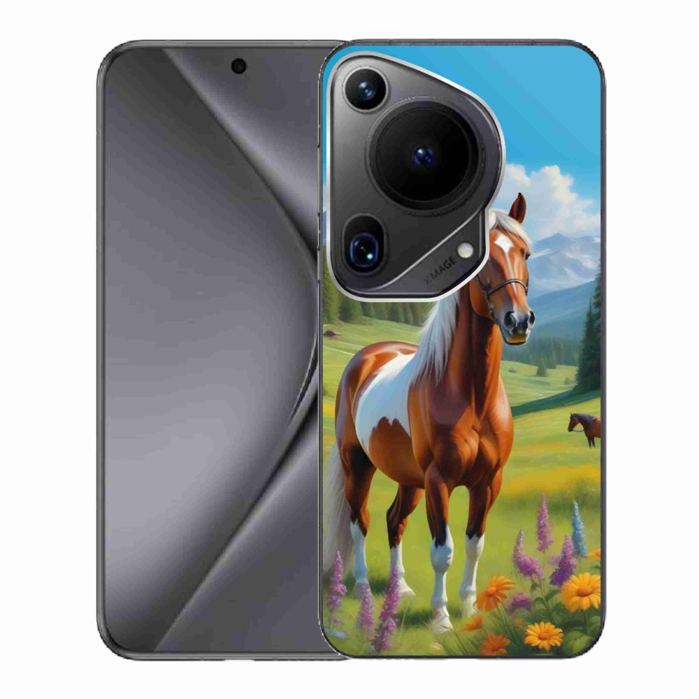 Gélový kryt mmCase na Huawei Pura 70 Ultra - kôň na lúke